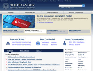 insurance.tx.gov screenshot