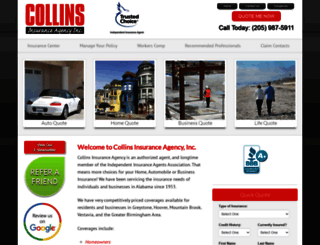 insurancebycollins.com screenshot