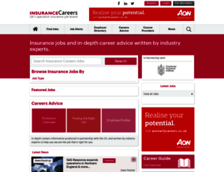 insurancecareers.co.uk screenshot