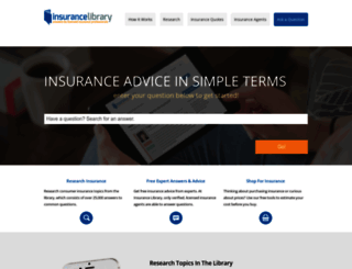 insurancelibrary.com screenshot