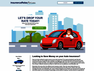 insuranceratesforless.com screenshot