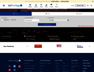insure.jetprivilege.com screenshot
