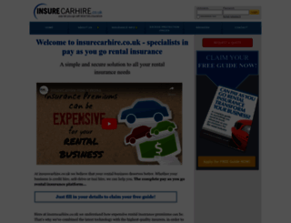 insurecarhire.co.uk screenshot