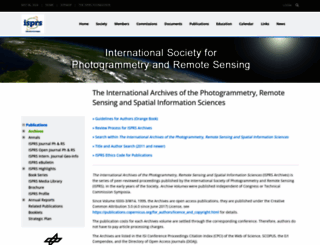 int-arch-photogramm-remote-sens-spatial-inf-sci.net screenshot
