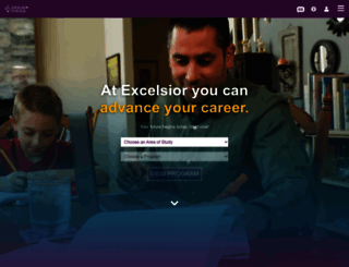 int.excelsior.edu screenshot