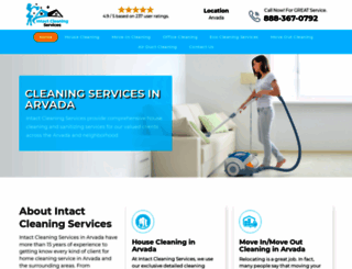 intactcleaningservices.com screenshot