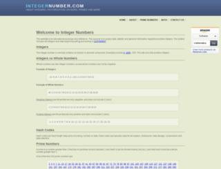 integernumber.com screenshot