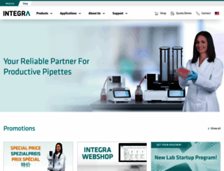 integra-biosciences.com screenshot