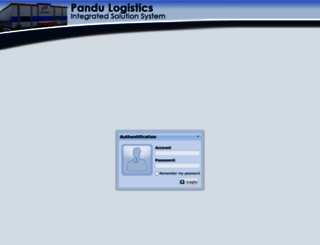 integrated.pandulogistics.com screenshot