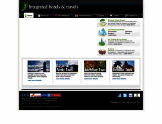 integratedhotels.in screenshot
