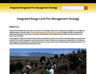 integratedrangelandfiremanagementstrategy.org screenshot