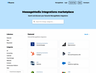 integrations.messagemedia.com screenshot