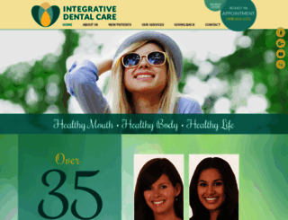 integrativedentalcare.com screenshot