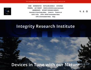 integrity-research-institute.myshopify.com screenshot