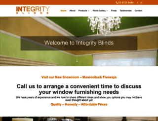 integrityblinds.com.au screenshot