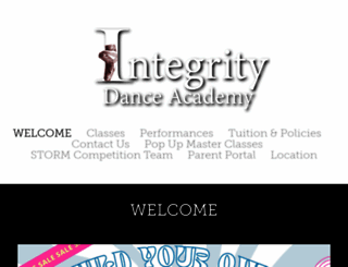 integritydanceacademy.com screenshot