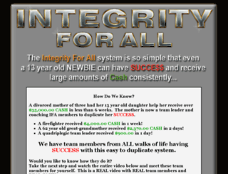 integrityforall.com screenshot
