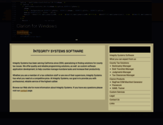 integritysystemssoftware.com screenshot