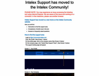 intelex-exchange.com screenshot