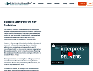 intellectusstatistics.com screenshot