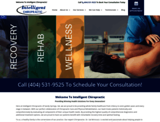 intelligentchiropractic.com screenshot
