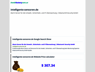 intelligente-sensoren.de.bitverzo.com screenshot