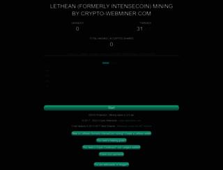 intensecoin.crypto-webminer.com screenshot