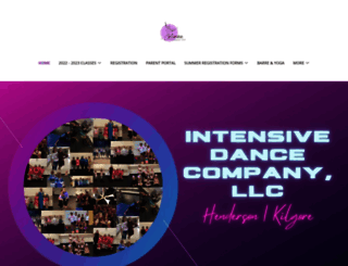 intensivedancecompany.com screenshot