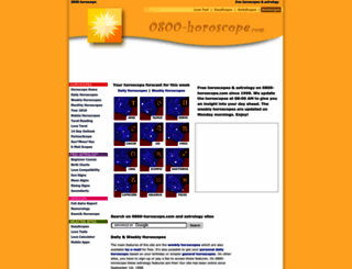interactive.0800-horoscope.com screenshot