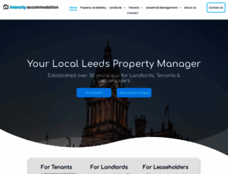 intercity-accommodation.co.uk screenshot