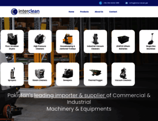 interclean.com.pk screenshot