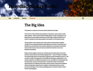 interdisciplinaryradioshow.com screenshot
