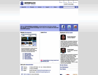 interfacesystemsgroup.co.in screenshot