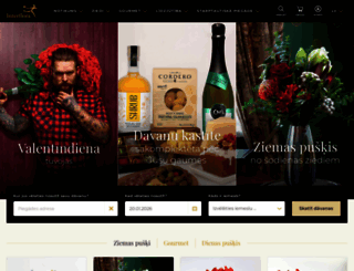 interflora.lv screenshot