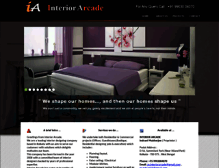 interiorarcade.co.in screenshot