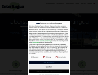 interlingua.at screenshot
