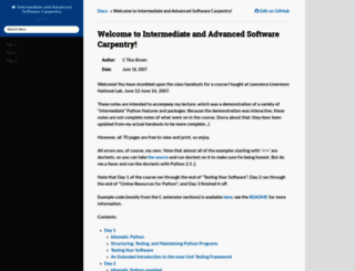 intermediate-and-advanced-software-carpentry.readthedocs.org screenshot