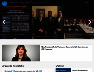 international-criminal-justice-today.org screenshot