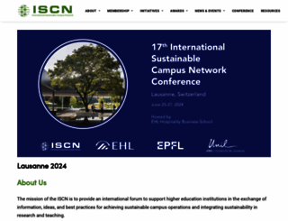 international-sustainable-campus-network.org screenshot