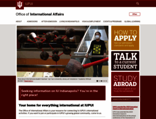 international.iupui.edu screenshot