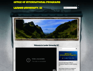 international.lander.edu screenshot
