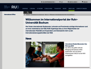 international.ruhr-uni-bochum.de screenshot