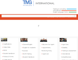 international.tmg.edu.au screenshot