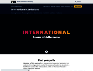 internationaladmissions.fiu.edu screenshot