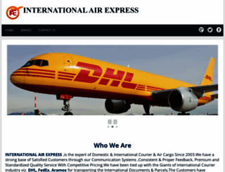 internationalairexpress.com screenshot