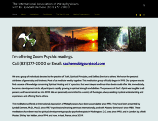 internationalassociationofmetaphysicians.com screenshot