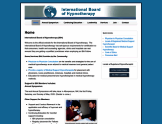 internationalboardofhypnotherapy.com screenshot