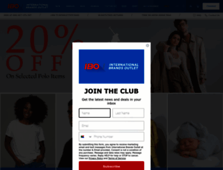 internationalbrandsoutlet.co.za screenshot