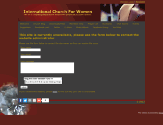internationalchurchforwomen.spruz.com screenshot