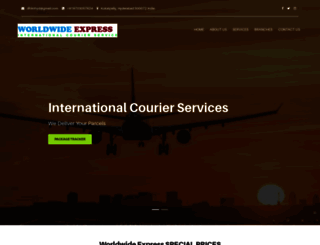 internationalcourierservices.in screenshot